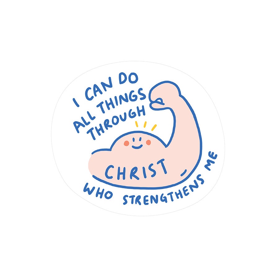 I Can Do All Things Through Christ {Mirror Decal Stickers}