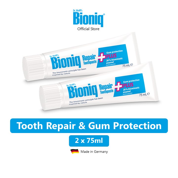 [Bundle of 2] Bioniq® Repair-Toothpaste PLUS (75ml) - Fluoride-free ...