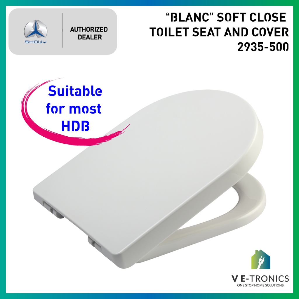 [BUNDLE DEAL] [SG LOCAL SELLER] SHOWY ”BLANC” Soft Close Toilet Seat