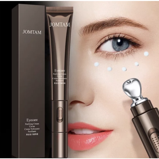 EYE CREAM MASSAGE ANTI EYE BAGS DARK CIRCLES JOMTAM Gold Caviar 25g