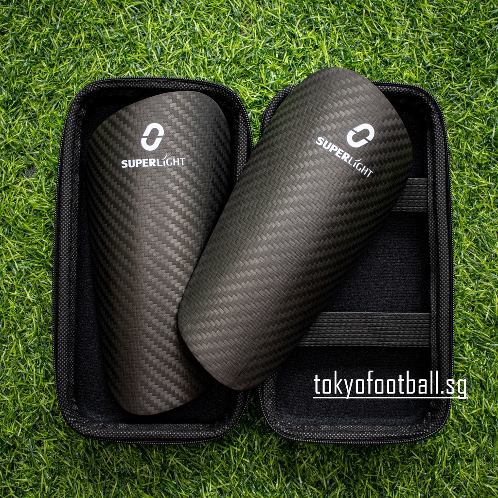 [SG Local Seller] Carbon Fibre Shin Pads Shinguard for soccer football rugby futsal Shopee