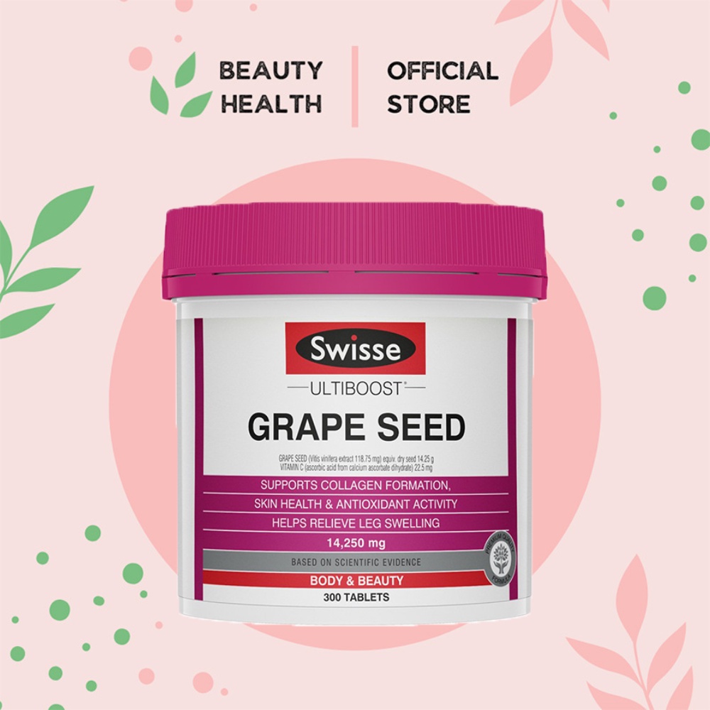 [SG l Authorized] Swisse Grape Seed 180 | 300s [Collagen Formation & Skin Health  Powerful Antioxidant][BeautyHealth.sg]
