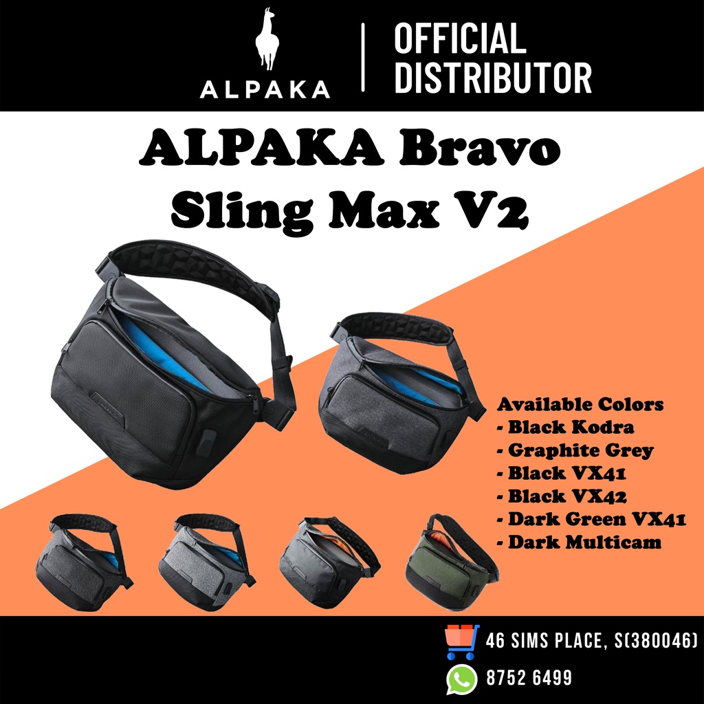 ALPAKA Bravo Sling Max V2 10L 4 compartments Fits a 14