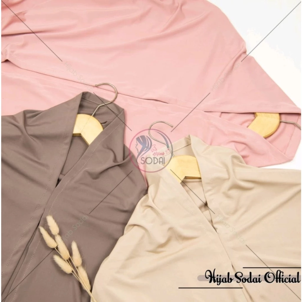 HIJAB SEGITIGA OVAL JERSEY / SEGI TIGA INSTAN JERSEY PREMIUM / SEGITIGA POLOS OVAL - Gambar 4