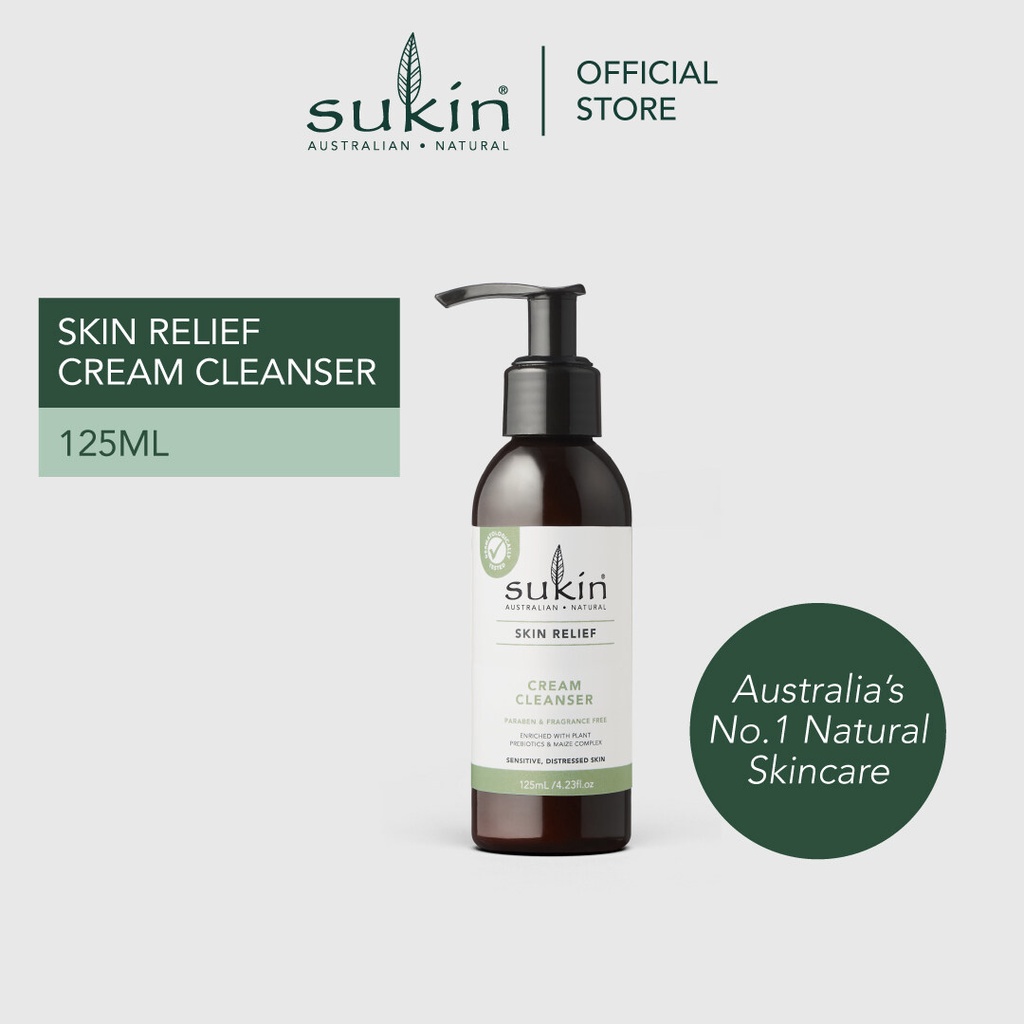 Sukin Skin Relief Range - Cream Cleanser 125ml (Exp: 12/24) | Shopee ...