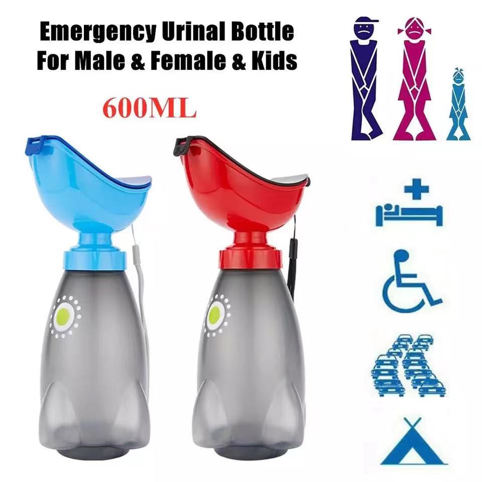 PNL 600ML Adults Kids Unisex Toilet Aid Bottle Travel Outdoor Portable