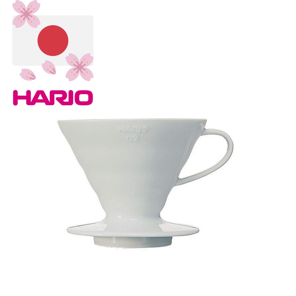 HARIO V60 Permeable Dripper 02 Ceramic W Dishwasher safe, 14 cups