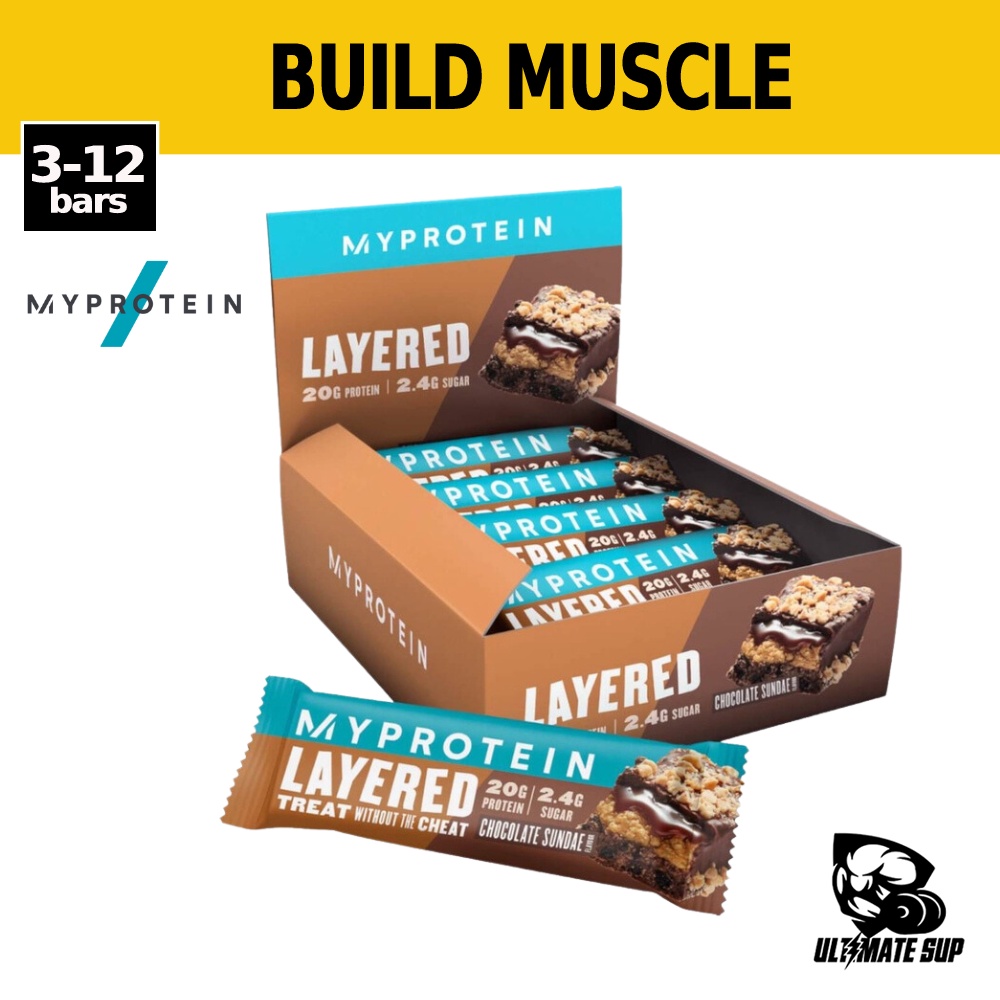 Myprotein Layered Protein Bar with High Protein, Muscle Support, Weight