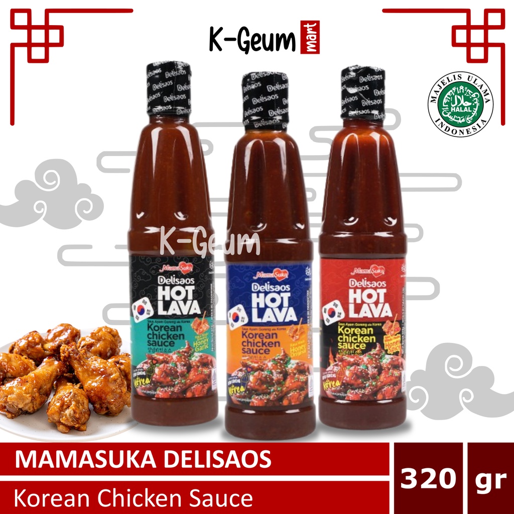 Os Hot Lava Korean Honey Chicken Sauce Honey Chicken Sauce 320gr