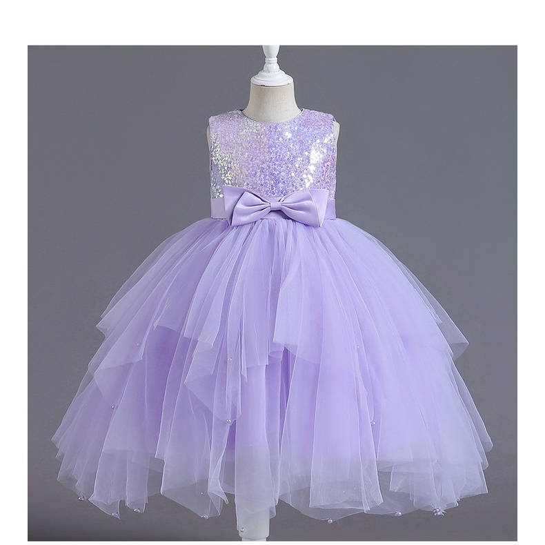 2-10 Years Old Girl Dress Sleeveless Fluffy Gauze Princess Ball Gown For  Birthday Party Purple Pink Sky Blue Short TUTU Dresses | Shopee Singapore