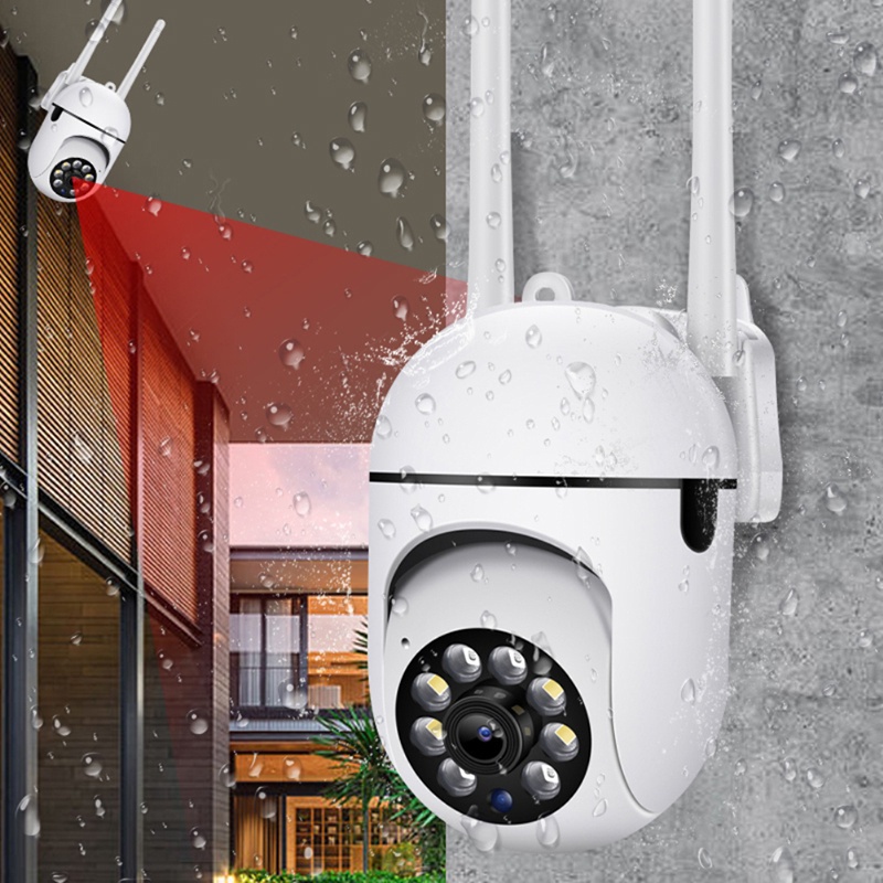 Wireless IP Camera Outdoor Indoor Surveillance Camera Color Night ...
