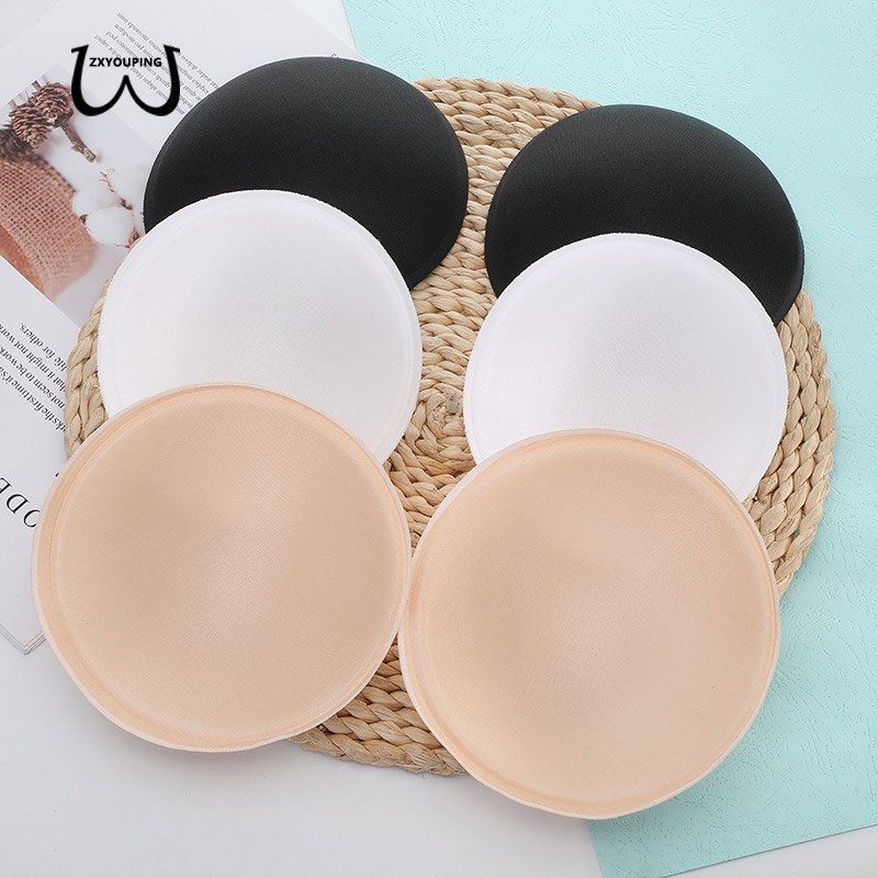 ZXYOUPING 10 Pairs Sponge Foam Push Up Comfy Round Bra Pads Inserts