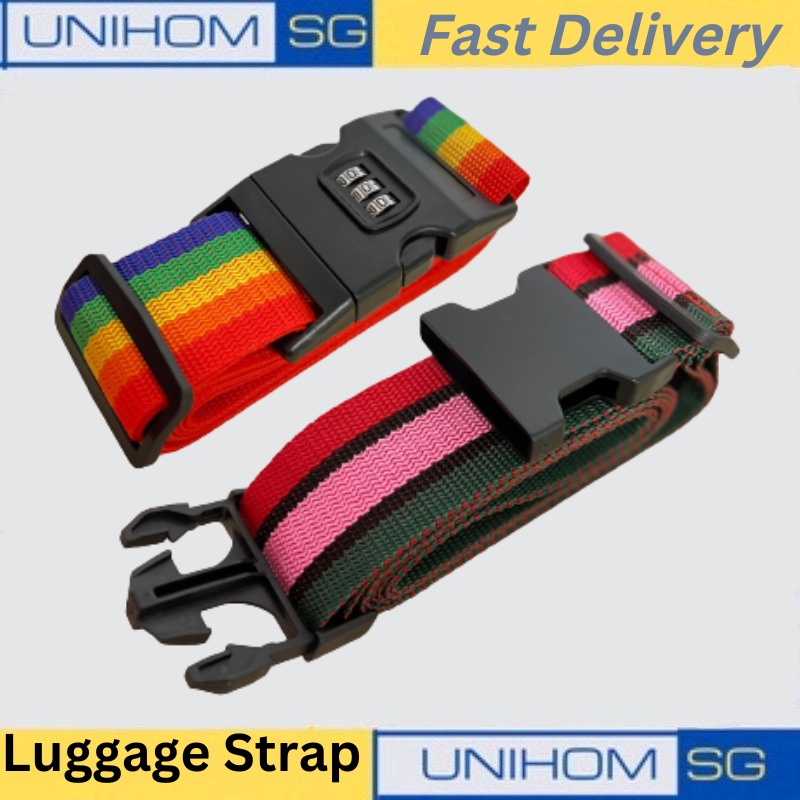 UnihomSG 💥 Luggage Strap Adjustable Travel Buckle Baggage/Luggage Belts