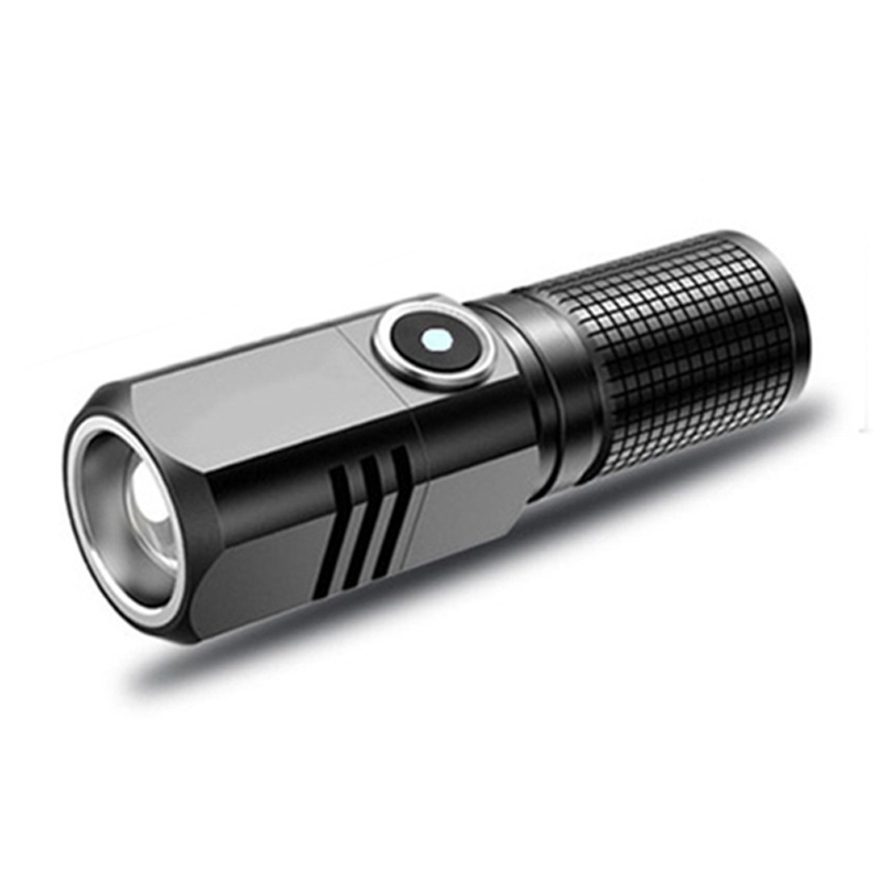 Mini Portable Torch 4 CORE P50 LED USB Rechargeable Torch 3 Light Modes ...