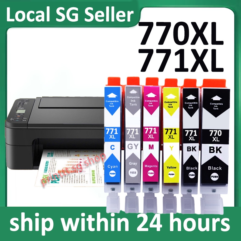 PGi-770 PG CLi-771 PGI-770XL CLI-771XL Ink Cartridge for Canon PIXMA ...