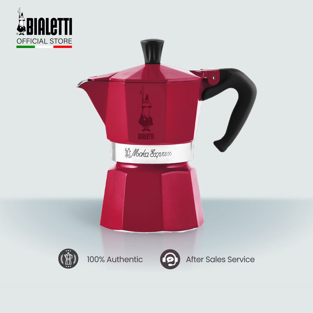 Bialetti Moka Express Ciliegia Colour Coffee Pot Coffee Maker Espresso