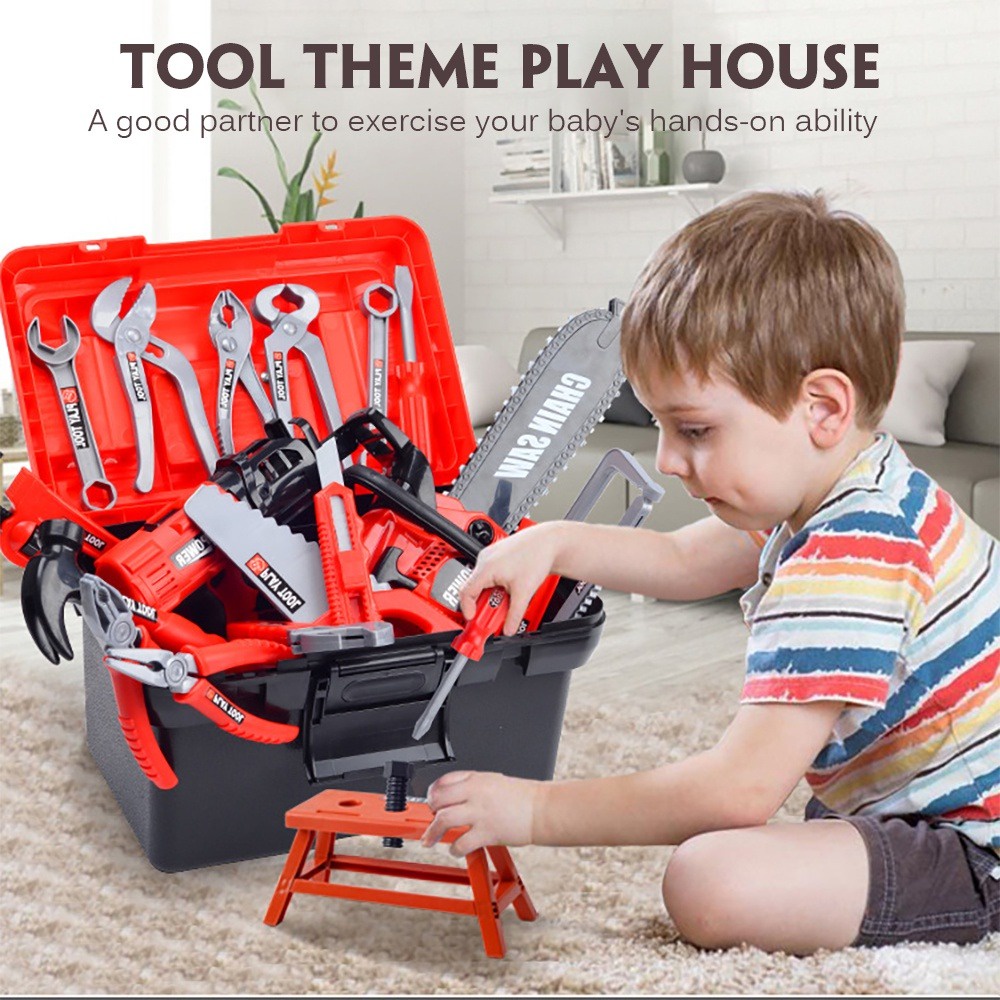 Shehave Kids Tool Kit Set, Pretend Play Toy for Kids