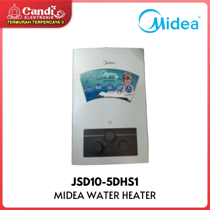 MIDEA Water Heater Pemanas Air Gas LPG Kapasitas Tangki 5 Liter JSD10-5DHS1 - Gambar 2