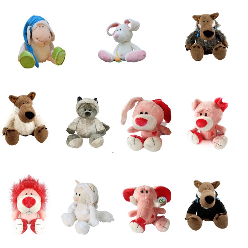 Logan Jolly NICI Sheep Wolf Head Doll Sleepy Goat Plush Doll Soft Toy