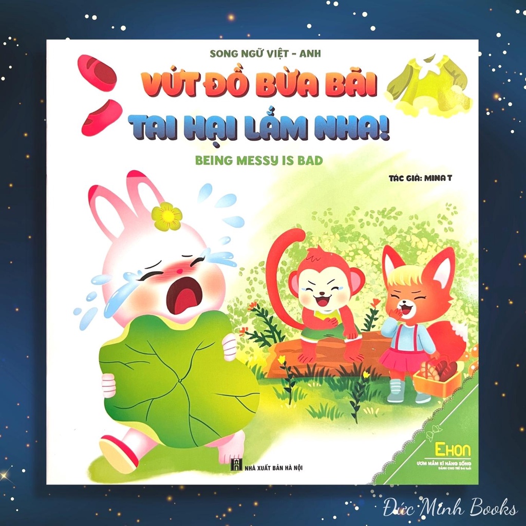 Book Ehon Skills For Children Throwing Away Messages, Very Disasters (Vietnamese English