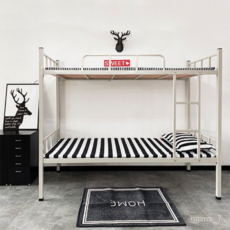 🆕Spot price Iron Bed Bunk Bed Adult Iron Bed Upper and Lower Bunk Staff