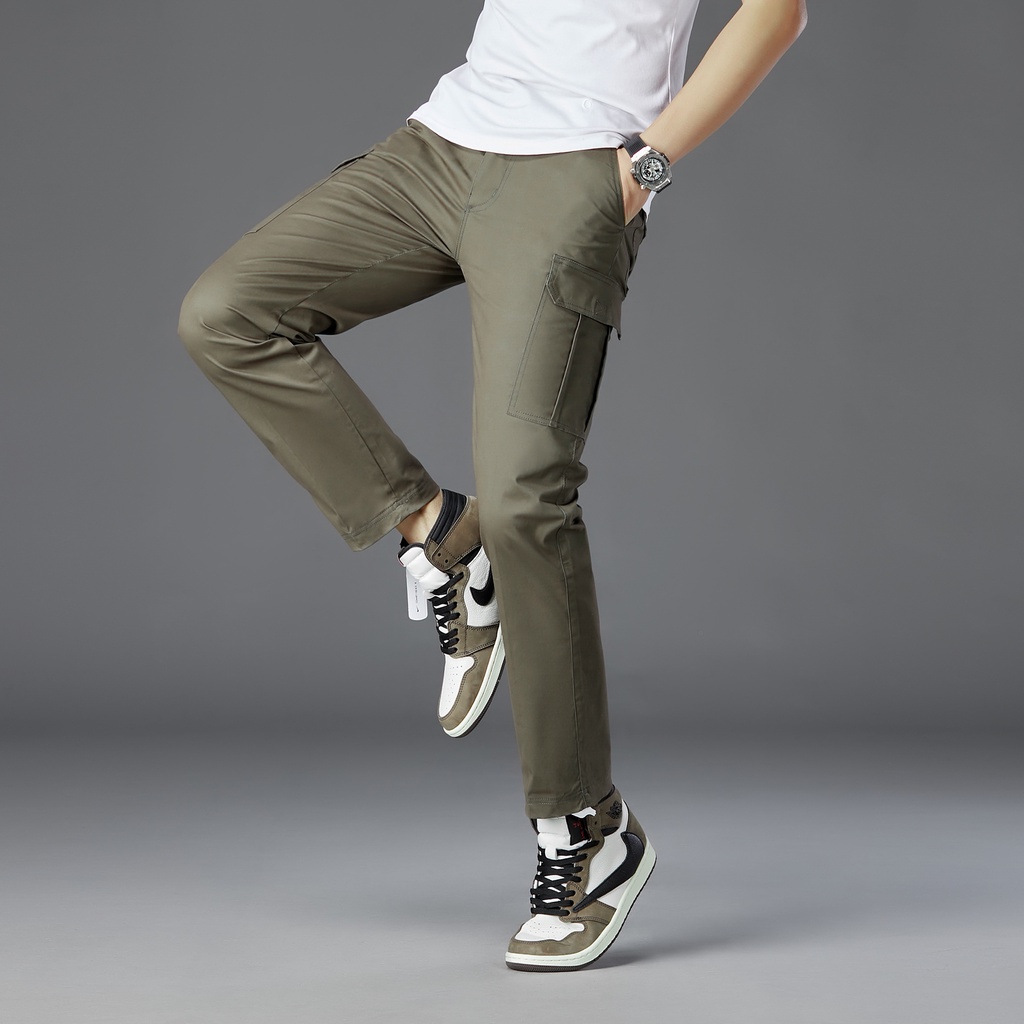 Men's comfort waist hot sale cargo pants