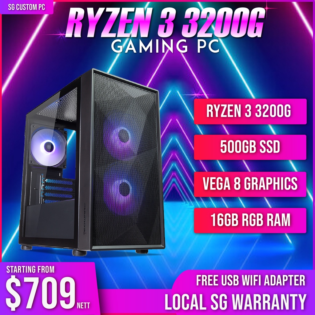 Gaming Computer - Ryzen 3200g Gaming PC