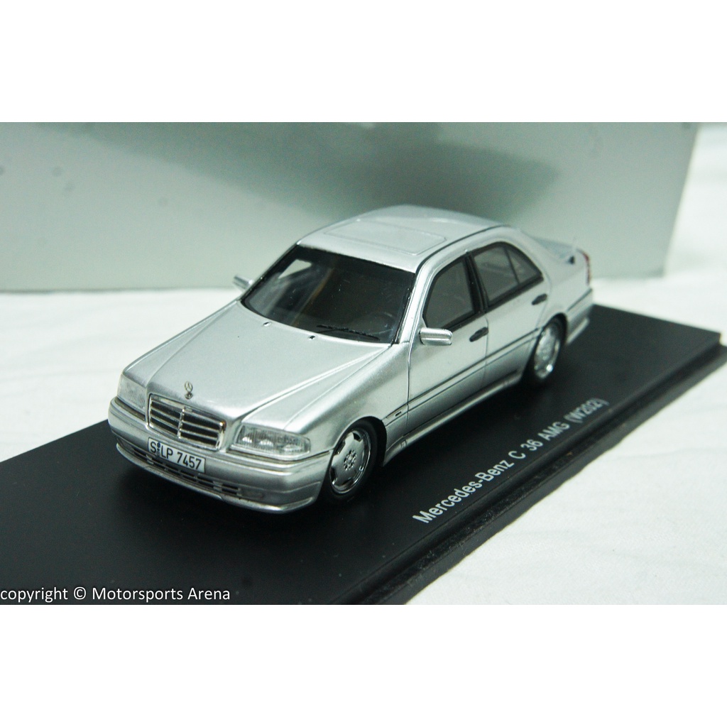 Benz 1: 43 Spark Mercedes C-class C36 Amg W202 Silver 