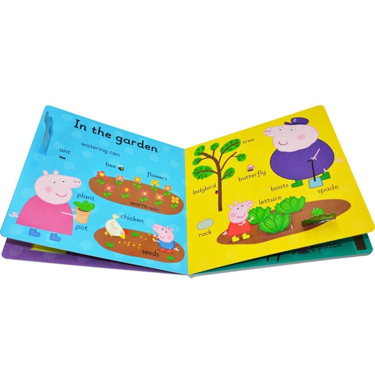 SG Stock】Peppa Pig 1000 first words sticker book /First 100 words