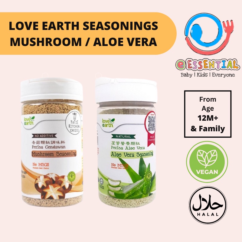 LOVE EARTH MUSHROOM SEASONING / ALOE VERA SEASONING Shopee Singapore