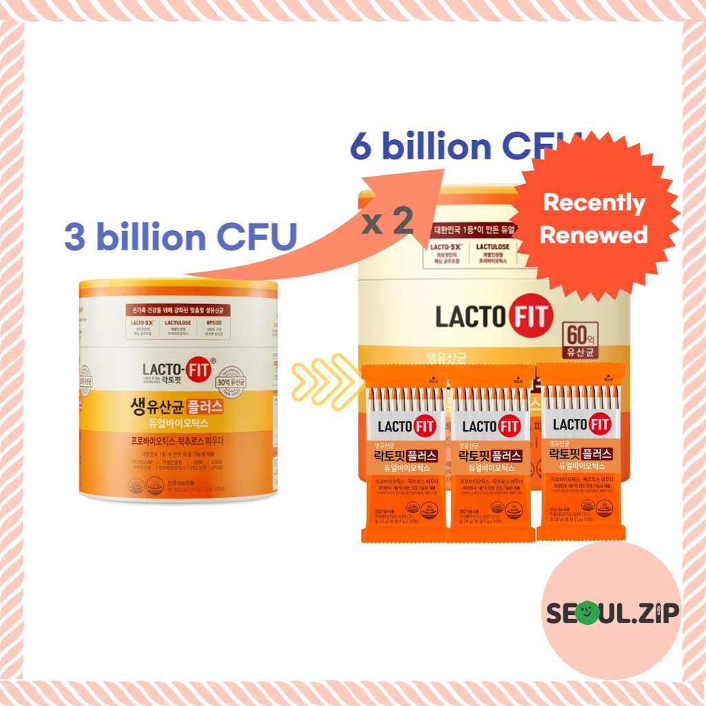 Lacto-fit Korean Probiotics 19 Plus Lactobacillus 30T/50T/100T ((Newly ...
