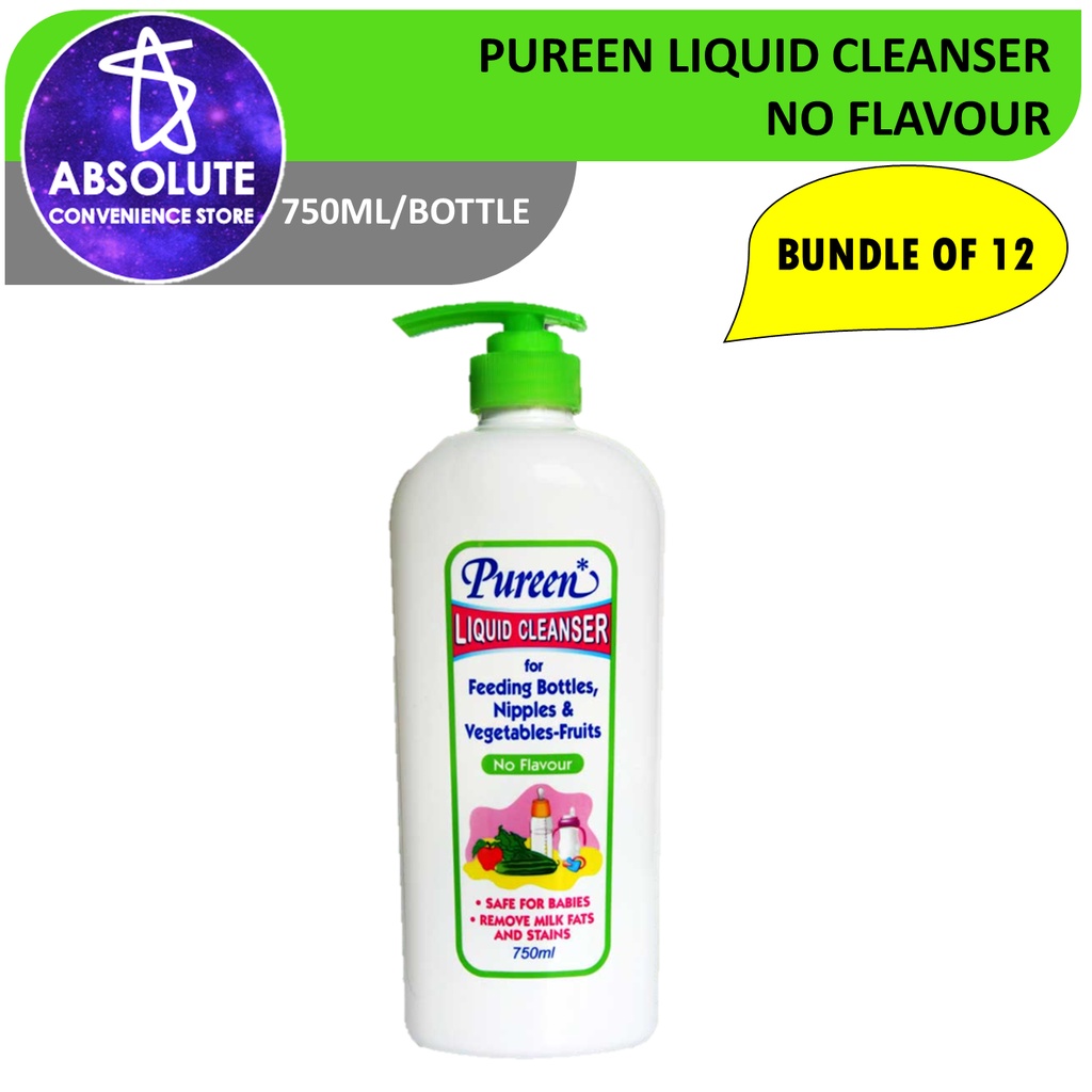 [Bundle of 12] Pureen Liquid Cleanser 750ml (No Flavour) | Shopee Singapore