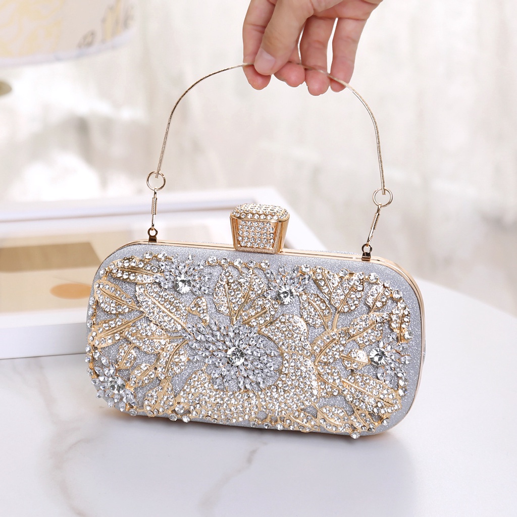 Gold purses with on sale bling