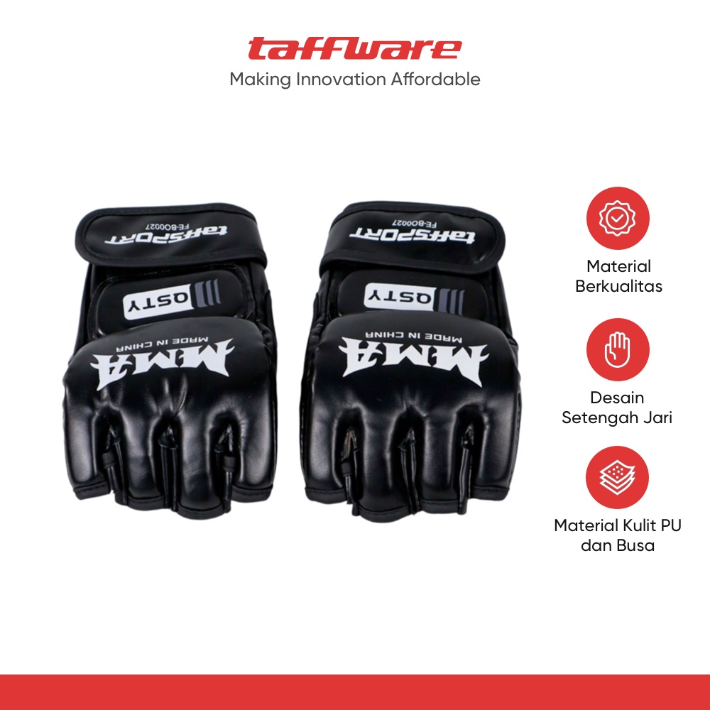 TaffSPORT Sarung Tangan Tinju Boxing Muay Thai Leather Glove - FE-BO0027