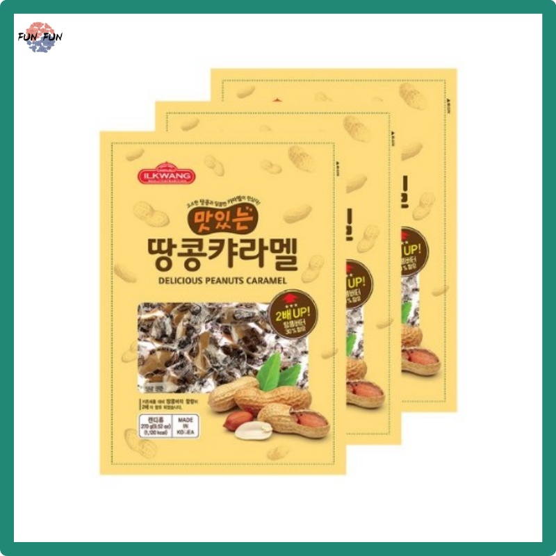 ILKWANG Delicious Peanut Caramel Korean Traditional Snack Peanut Butter