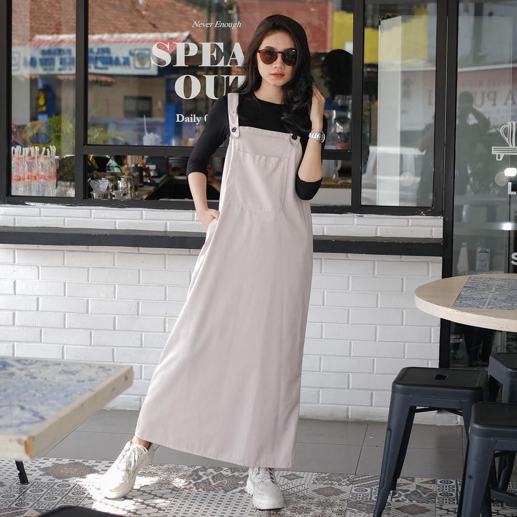 One SET ANYA DORAEMON/Modern Front Pocket Overalls/MUSLIM Women's