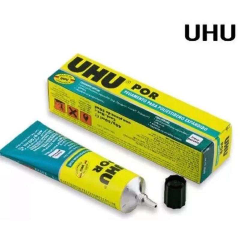 Clear Rubber Glue Brand UHU Por for foam 50ml. Shopee Singapore