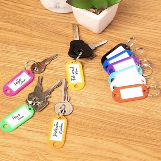 Key Identifier Tag Plastic Keytag with Split Key Ring - Bulk Pack 50 to a  Bag