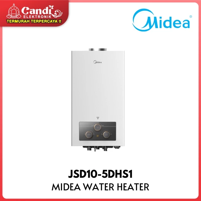 MIDEA Water Heater Pemanas Air Gas LPG Kapasitas Tangki 5 Liter JSD10-5DHS1