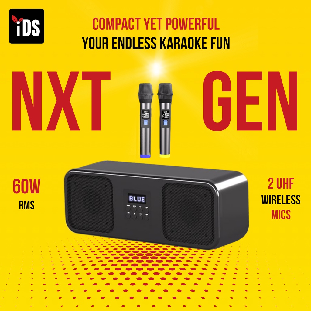 [iDS] Portable Karaoke System 60W Karaoke Speaker KTV System Echo