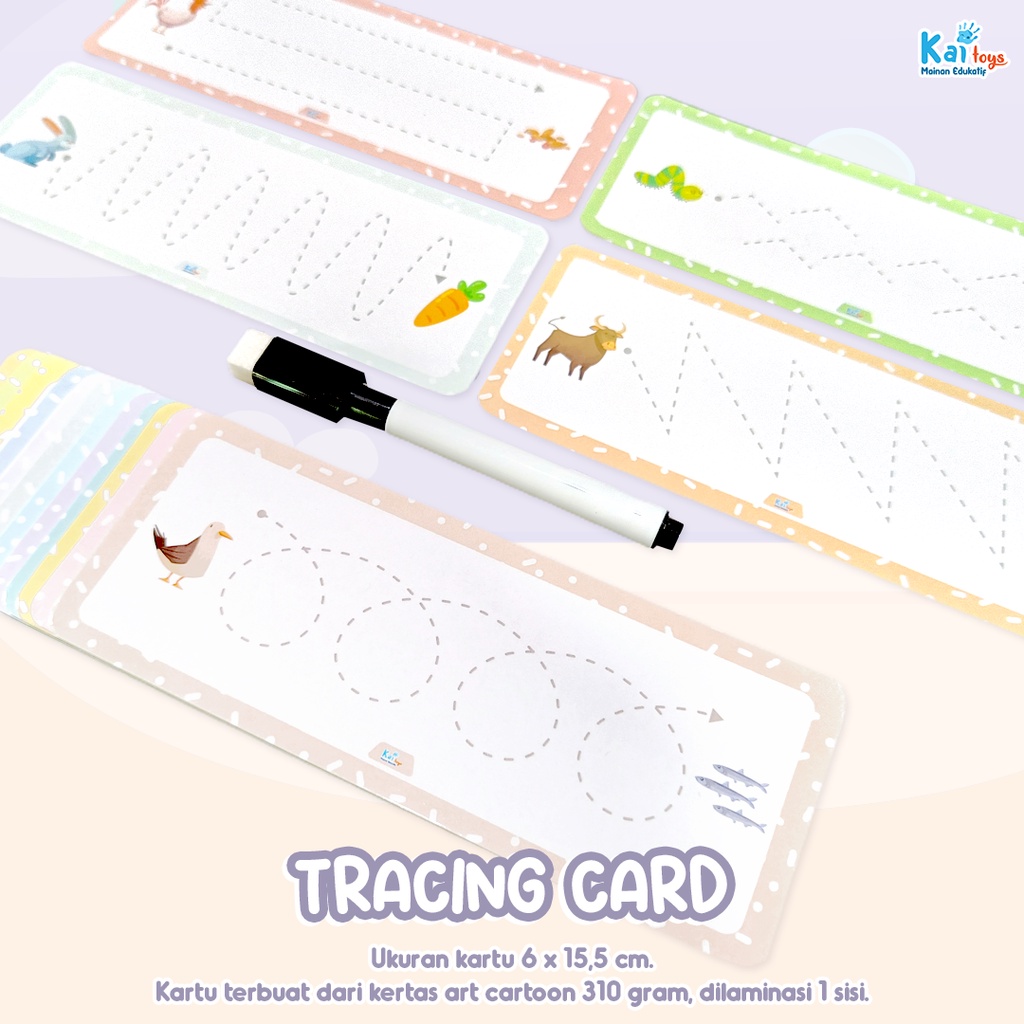 Tracing Card 16 Cards Free Marker Writing Skill Line Pattern/ Writing ...