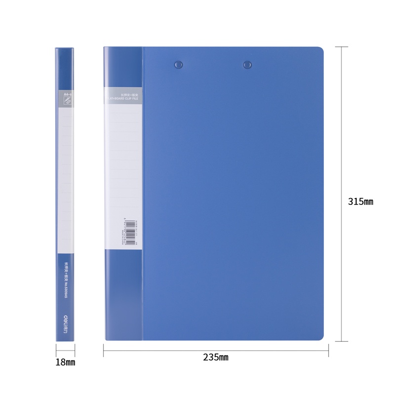 Deli Clamp Folder / Clip Folder / Map Dokumen Jepit A4 Kapasitas 150 Lembar 530XAS - Gambar 2