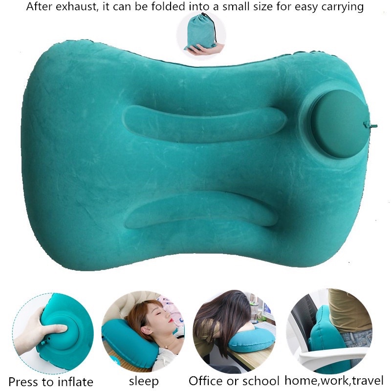 Presstype Inflatable Pillow, Travel and Rest Protect The Neck Pillow