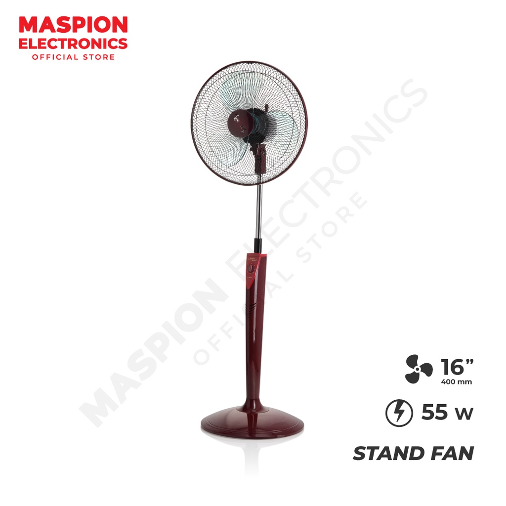 Maspion Stand Fan Kipas Angin Berdiri 16 Inch F-165 S - Gambar 3
