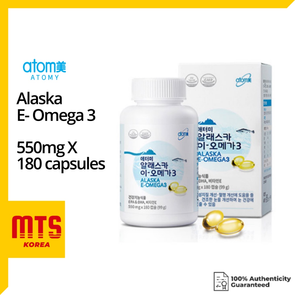 Atomy Alaska E Omega 3 (550mg X 180 capsules) Shopee Singapore