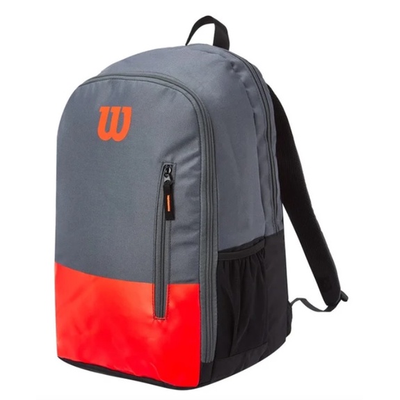 Wilson Team Tennis Backpack Red Grey | Shopee Singapore