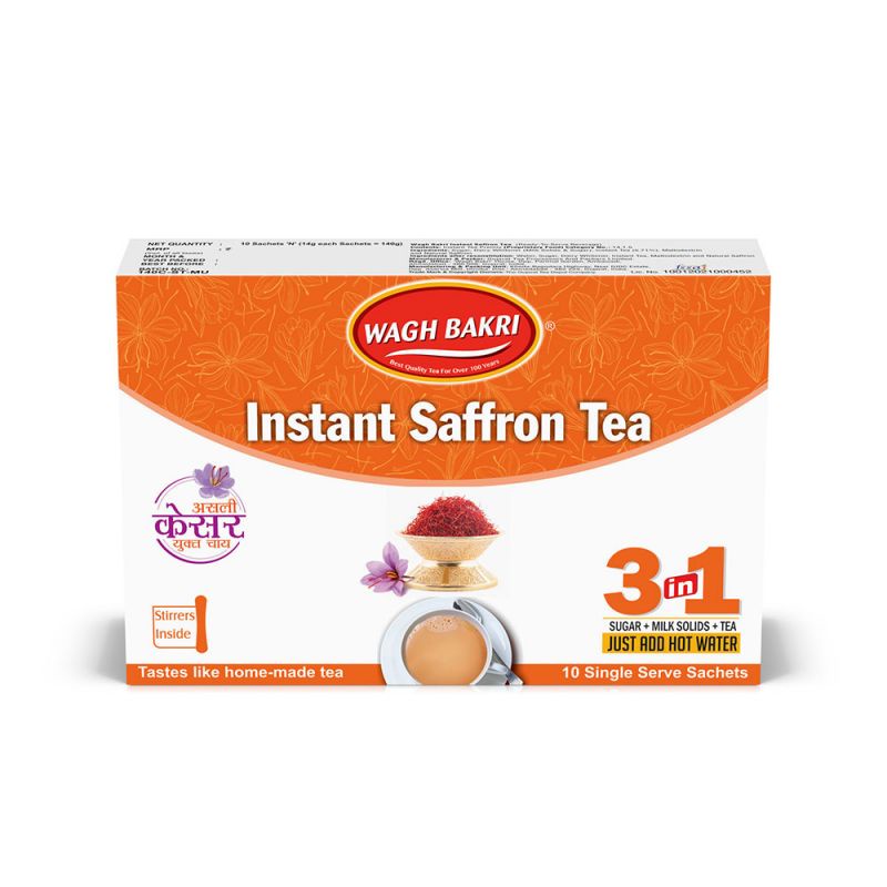 Wagh Bakri Instant Saffron Tea 3 in 1, 260g (10 Sachets) Shopee Singapore