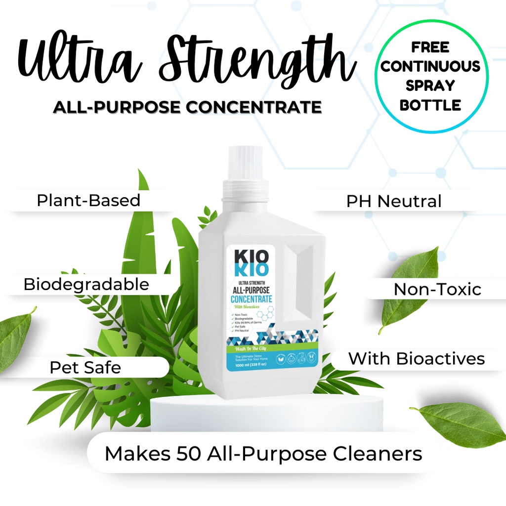 KIO AllPurpose Concentrate Enzyme Odor Stains Urine Fabric Floor