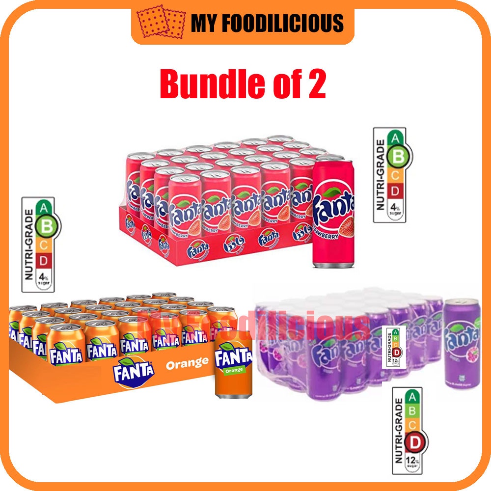 Fanta Orange/ Grape / Strawberry Carton 320ml x 12 Cans | Shopee Singapore