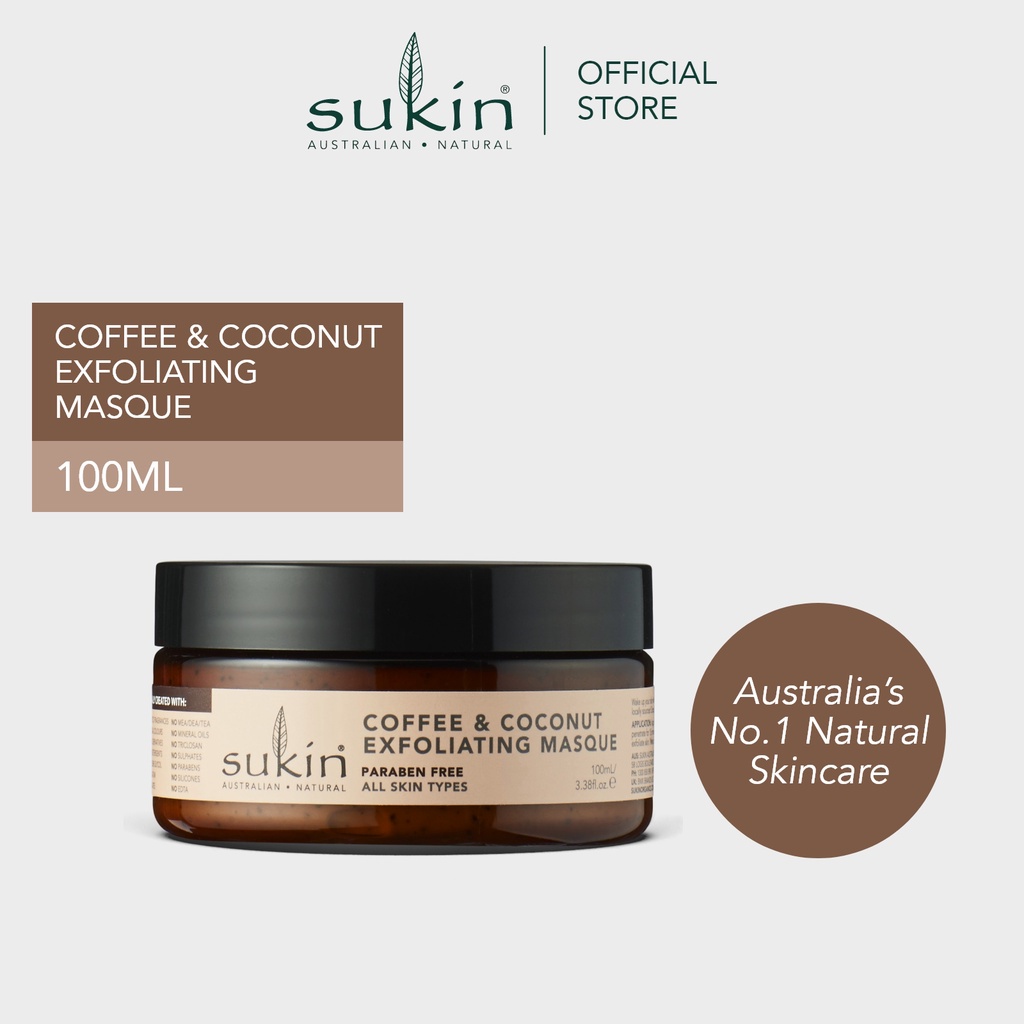 Sukin Coffee & Coconut Exfoliating Masque (100Ml) (Exp: 03/25) | Shopee ...